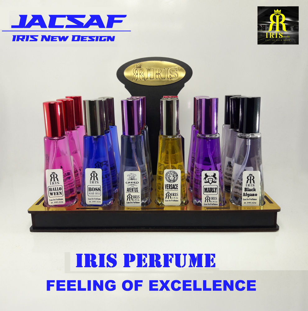 تولیدی بازرگانی عطر آیریس Iris به نام خدا  ** تولیدی بازرگانی عطر آیریس IRIS**  -تولیدانواع عطرشیشه ای، جیبی،کتابی،خودکاری،غلطکی رولی -تولیدانواع بادی اسپلش وخوشبوکننده هاو آویزخودوریی -اسانس وشیشه عطروانواع ملزومات - تولید پرایوت و سفارشی و برند سازی  آماده همکاری باسازمانها،شرکتهای پخش،فروشگاههای زنجیره ای وویزیتورها  تنوع محصولات،کیفیت عالی وقیمت رقابتی ازویژگیهای آیریس است.  جهت اطلاع ازسایرمحصولات ودریافت لیست کامل به همراه قیمت لطفاً تماس بگیرید.   ======= عطر 22 میل ژک ساف در استندهای 18 تایی مولتی دارای 6 رایحه پرطرفدار قیمت درج شده برای خریدهای عمده و شرکتهای پخش تخفیف حجمی دارد. =========   **مزایای خریدمستقیم از ما** خریدمستقیم=حذف واسطه ها=کاهش قیمت مصرف کننده=رفاه ورضایت مشتری -تخفیف درخریدهای عمده وکارتنی -ضمانت ومرجوع محصول(نشتی،خرابی،شکستگی) -تولید باکیفیت وقیمت مدنظرشما -ارسال محصولات به سراسرکشور ازطریق باربری وتیپاکس(ارسال رایگان برای خریدعمده ونقدی)  تولیدسفارشی بابرندولوگو شما -سفارشی سازی استندها،طراحی وچاپ لیبل،اسانس ورایحه ها برای تیراژهای بالا به صورت رایگان انجام خواهدشد.