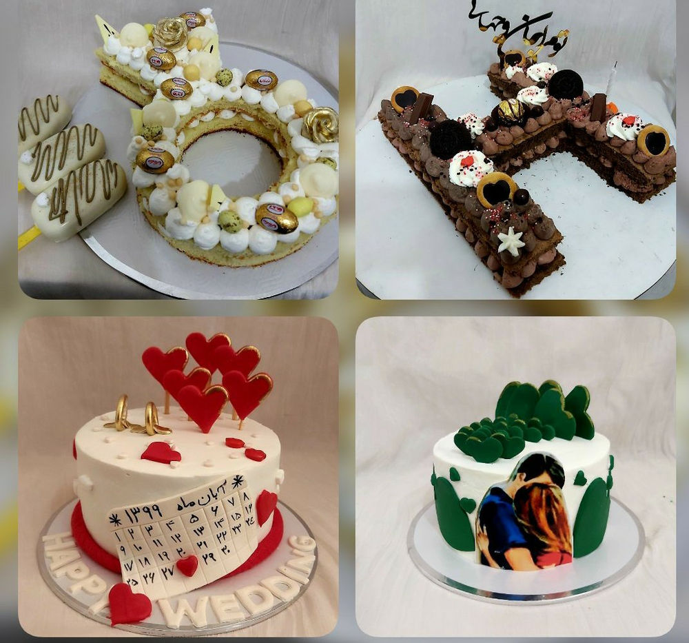 سفارش و اموزش کیک سفارش انواع کیک پذیرفته میشود آموزش کیک در هر هفته دو روز برگزار مشود