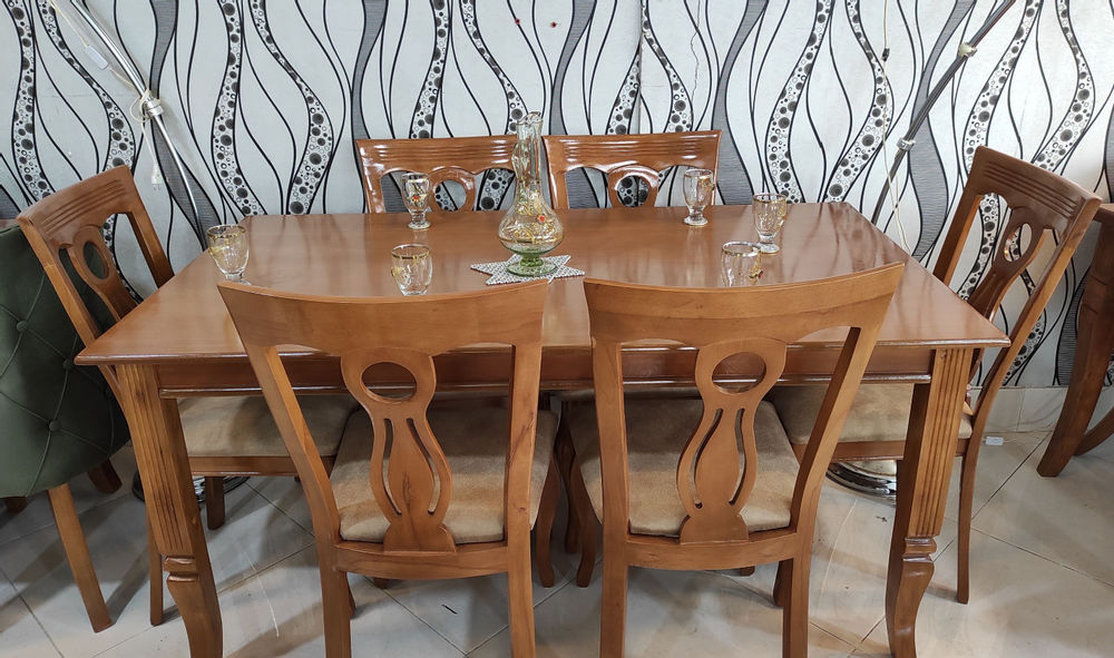Home Style Wood صندلی آیسل و میز مصری 
جنس چوب تمام راش
رنگ چوب و پارچه به دلخواه مشتری قابل تغییر میباشد
خرید راحت و آسان مستقیم از کارخانه