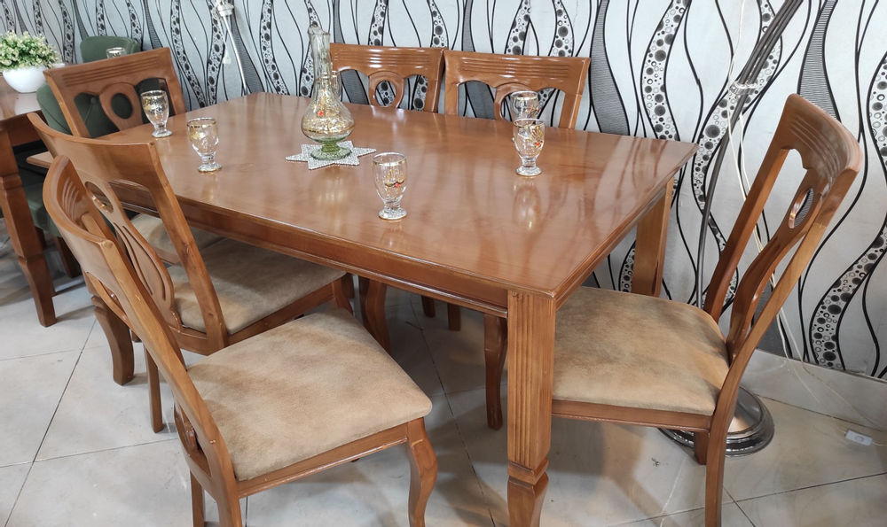 Home Style Wood صندلی آیسل و میز مصری 
جنس چوب تمام راش
رنگ چوب و پارچه به دلخواه مشتری قابل تغییر میباشد
خرید راحت و آسان مستقیم از کارخانه