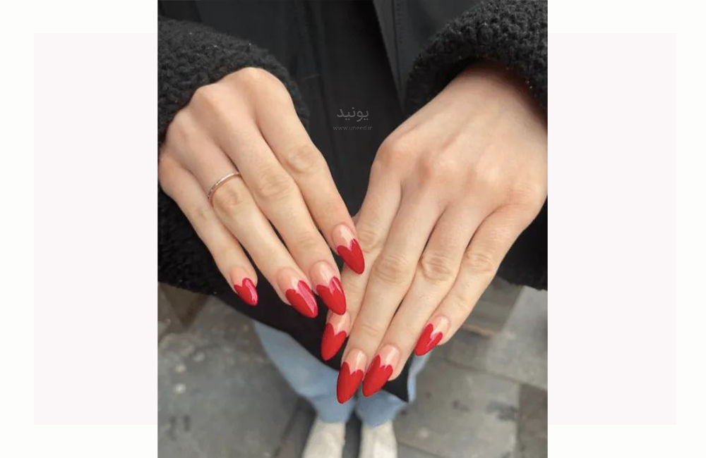 طراحی ناخن ولنتاین