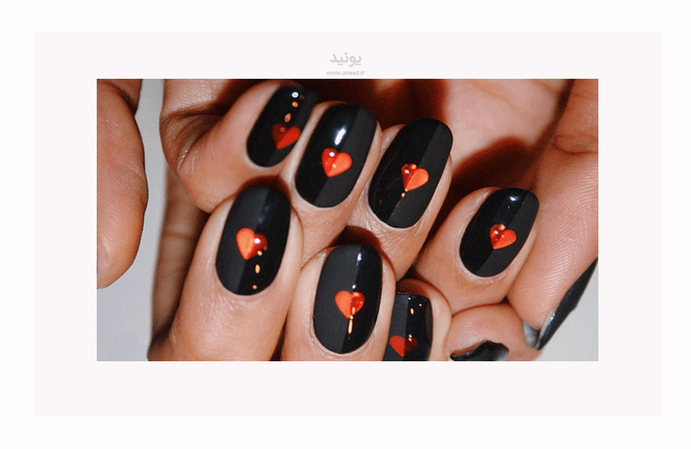 طراحی ناخن ولنتاین