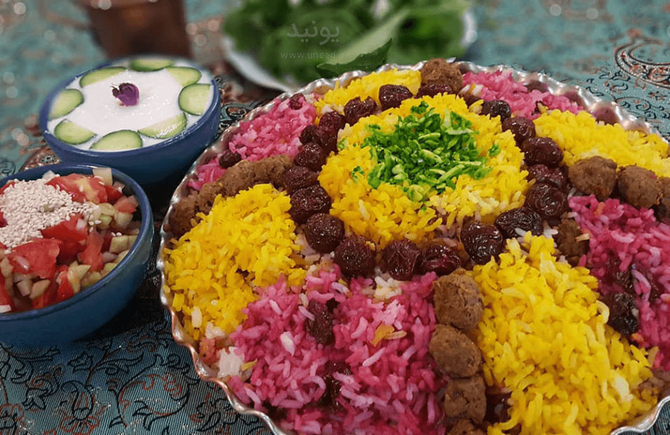 طرز تهیه آلبالو پلو با گوشت قلقلی