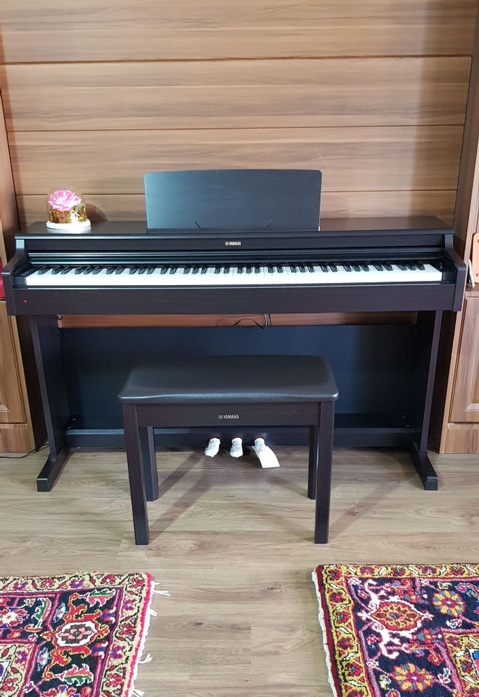 موسیقی سیامک پیانو مدل YDP144 آریوس یاماها 
مبله شده کارخانه اندونزی یاماها 
همراه صندلی فابریکی سه پدال 
درب کشویی مجهز به کلاویه سنگین استاندارد
امکانات آموزشی و اجرایی 
طنین صدای گرم 
قیمت مناسب همراه گارانتی 
لطفا تماس بگیرید 
با تشکر از سایت دیوار