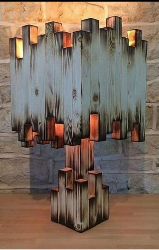 دکورهای چوبی classikwood آباژور رومیزی روشنایی داره،
ارتفاع۴۰