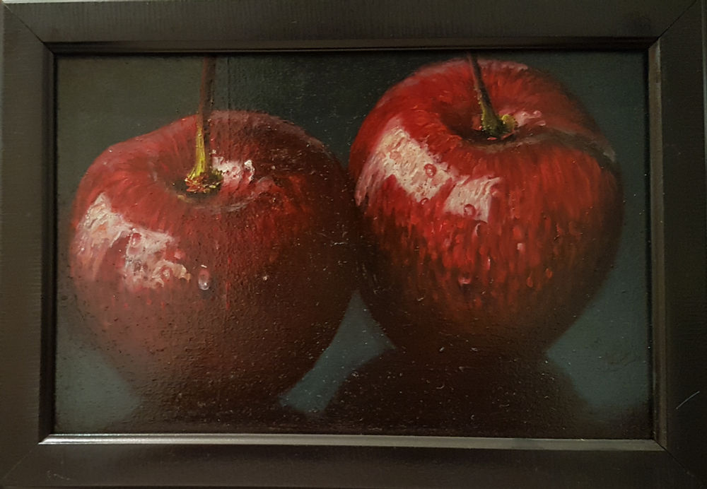 گالری علی نژاد نقاشی روی بوم با قاب سایز 20*30