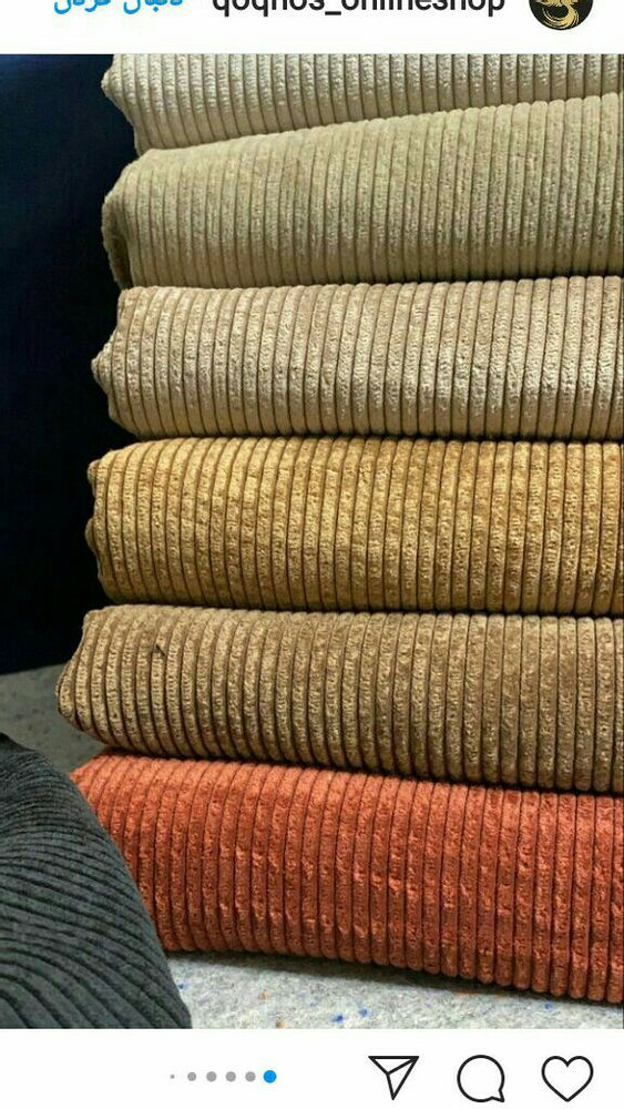 پارچه فروشی مخمل کبریتی درشت درجهA رنگ بندی
