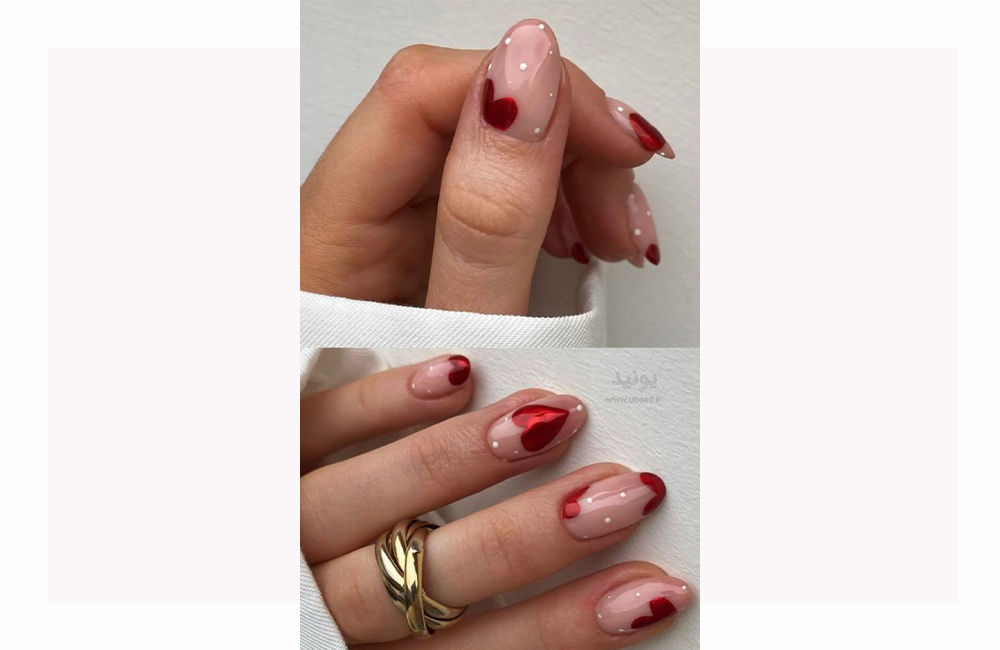 طراحی ناخن ولنتاین